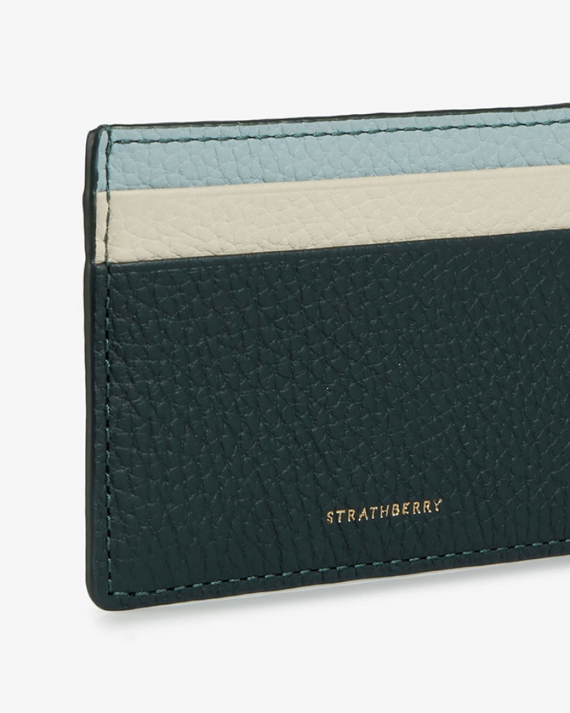 Green Blue Strathberry Diamond Card Holder | UK UWNI-71432