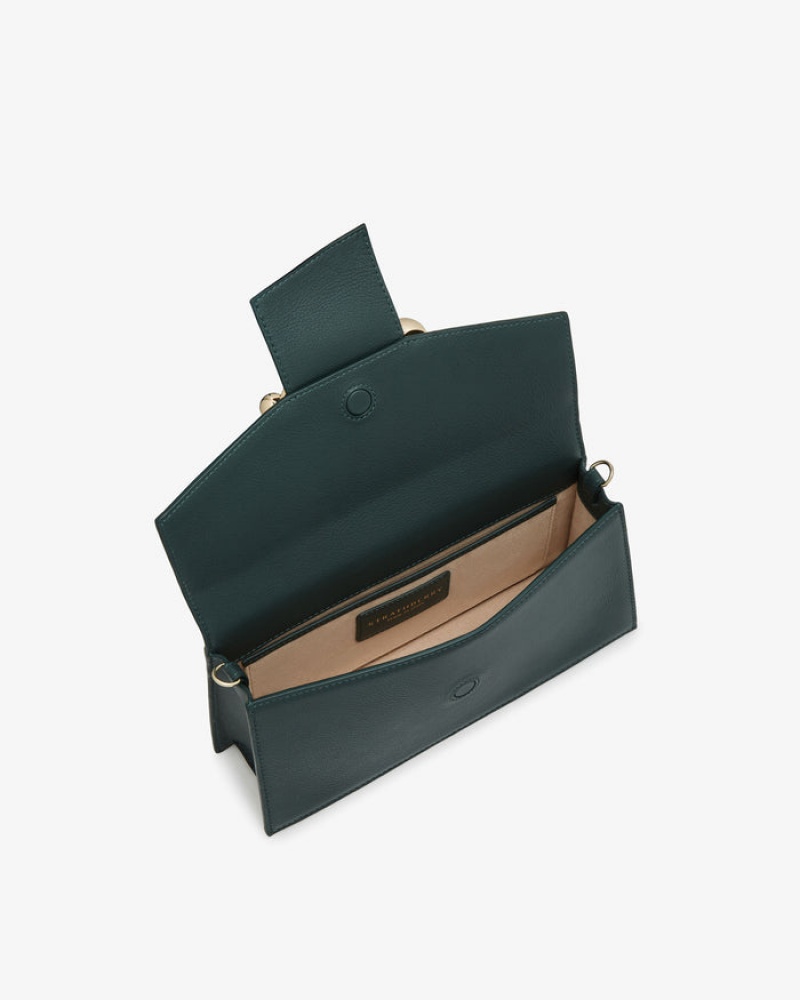 Green Strathberry Crescent Mini Bag | UK XUHS-23605