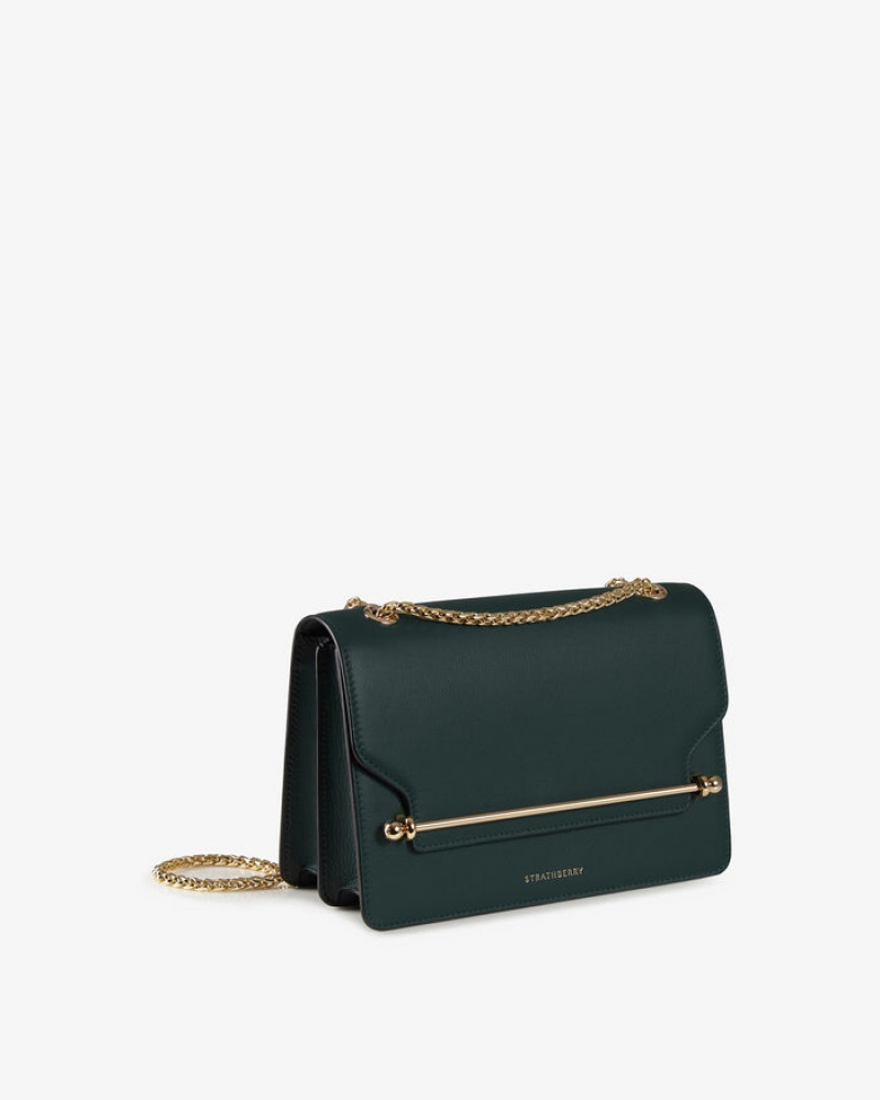 Green Strathberry East/West Crossbody Bag | UK RDFM-24398