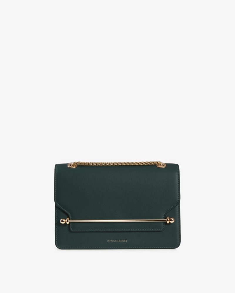 Green Strathberry East/West Crossbody Bag | UK RDFM-24398