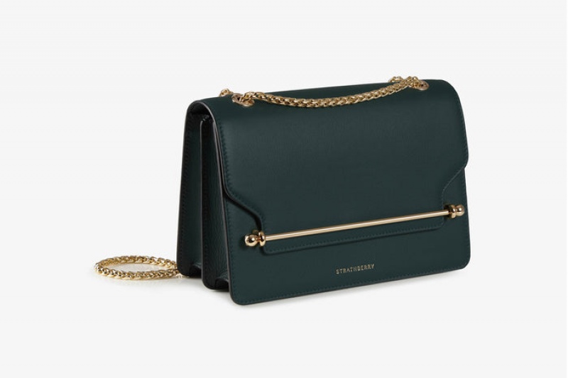 Green Strathberry East/West Crossbody Bag | UK RDFM-24398