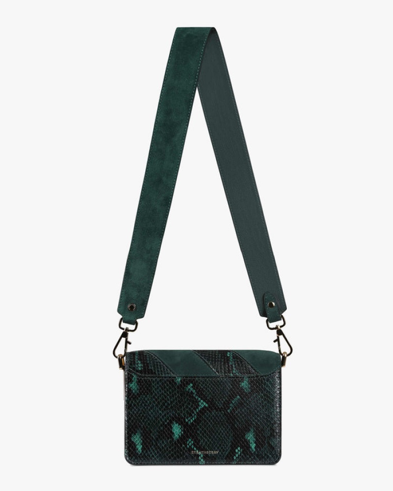 Green Strathberry East/West Mini Bag | UK CHAL-13569