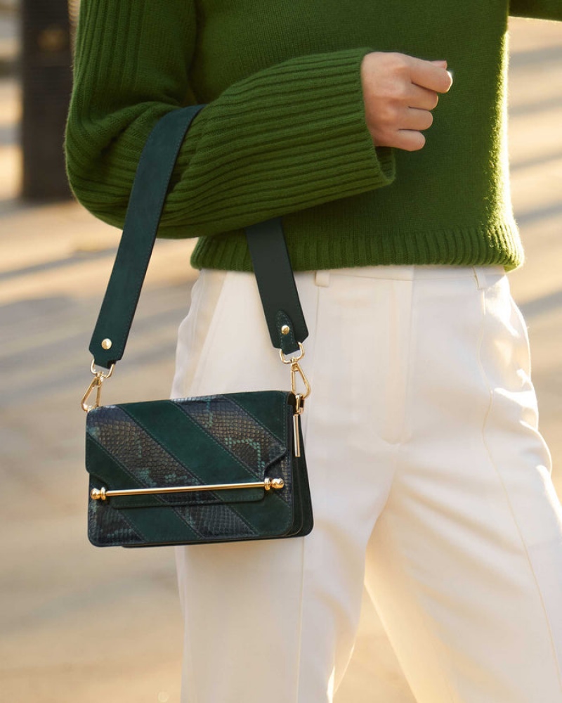 Green Strathberry East/West Mini Bag | UK CHAL-13569