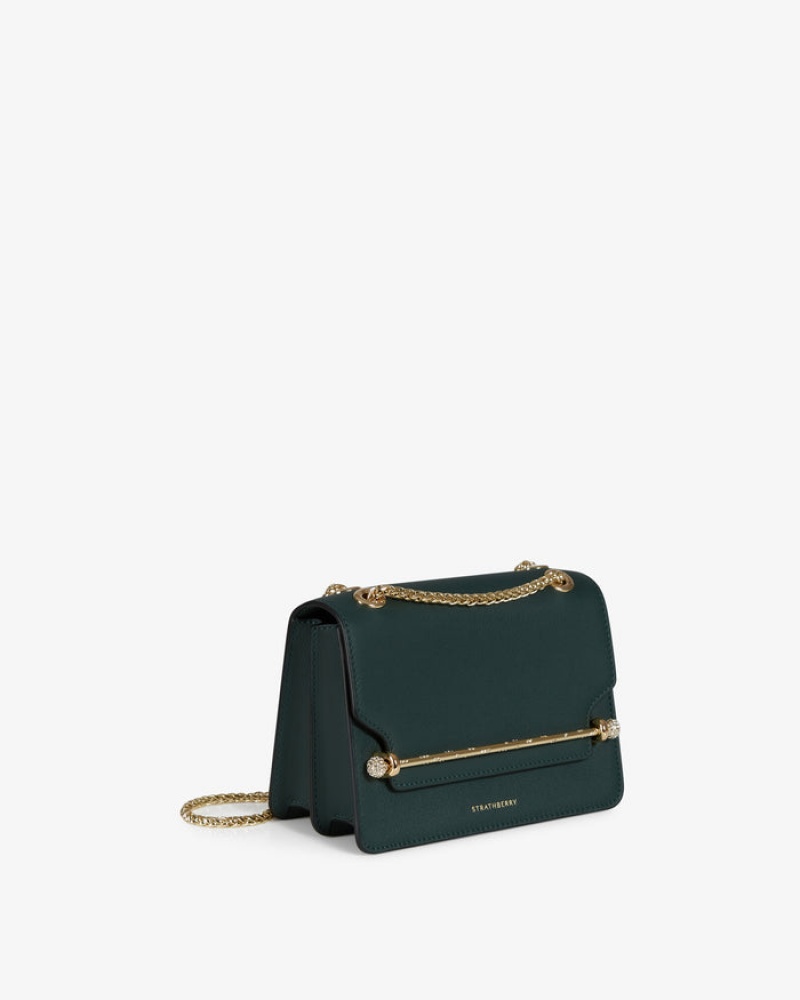 Green Strathberry East/West Mini Bag | UK QWEJ-37094