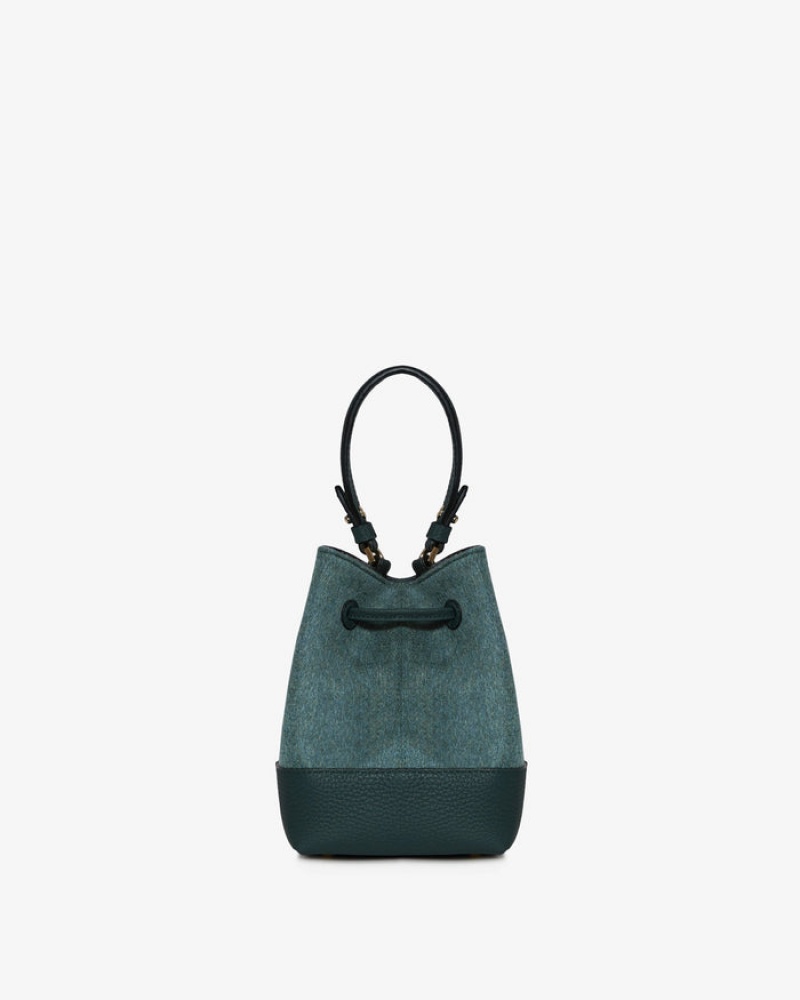 Green Strathberry Lana Osette Cashmere Blend Top Handle Bag | UK PWVI-47803