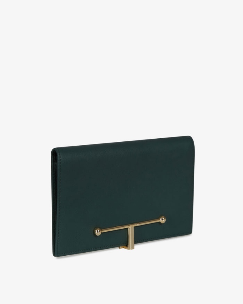 Green Strathberry Large Melville Street Wallet | UK JCXI-69015