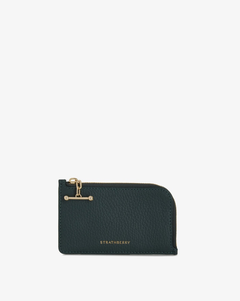 Green Strathberry Princes Street Zip Wallet | UK ZIJY-01638