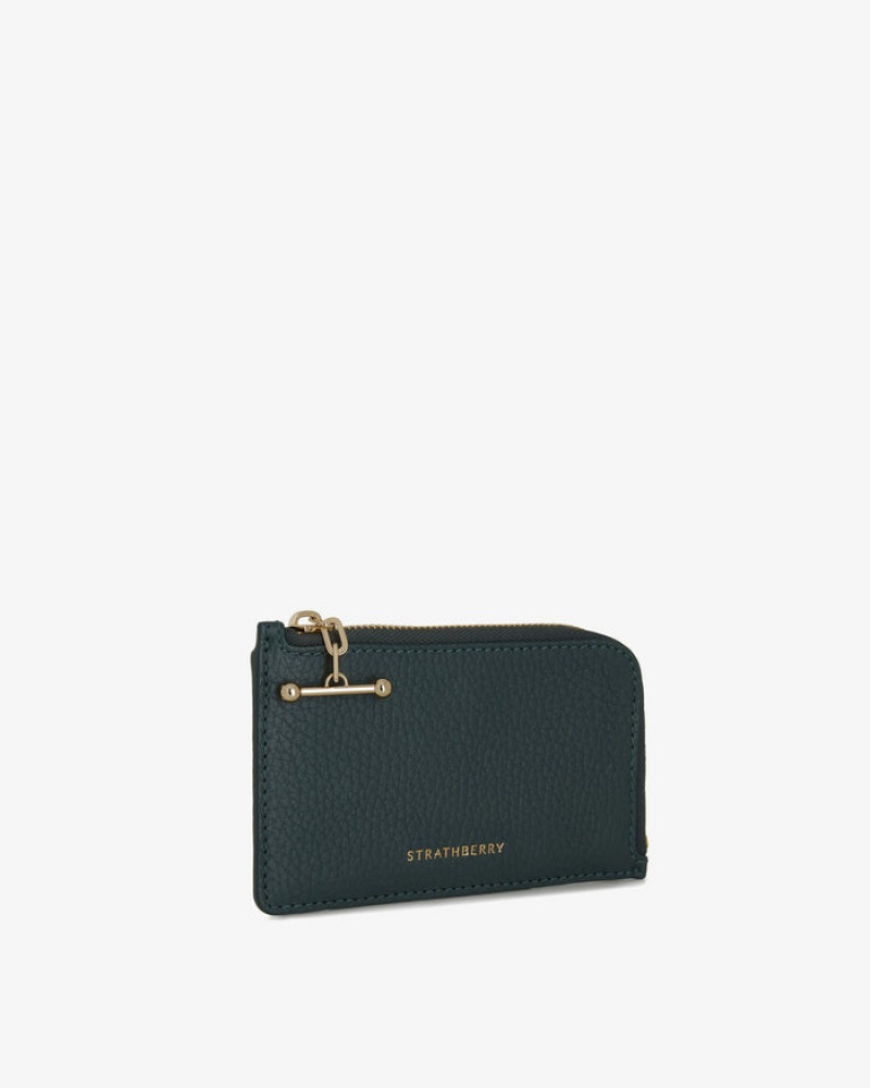 Green Strathberry Princes Street Zip Wallet | UK ZIJY-01638