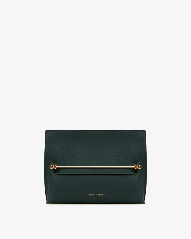 Green Strathberry Stylist Clutch Bag | UK XNPA-81039