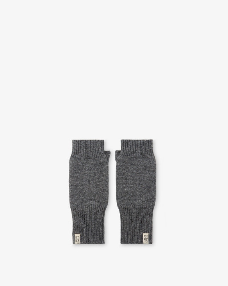 Grey Strathberry Cashmere Fingerless Gloves | UK YIZQ-67923