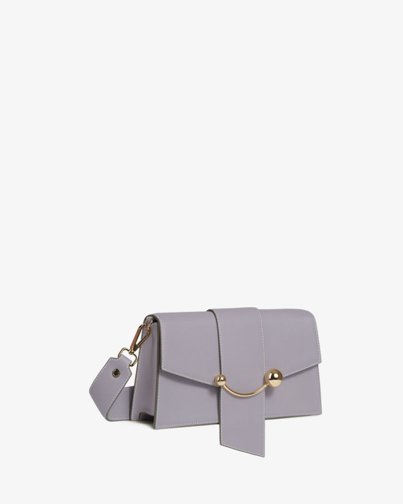 Grey Strathberry Crescent With Stitch Mini Bag | UK CFDB-60159