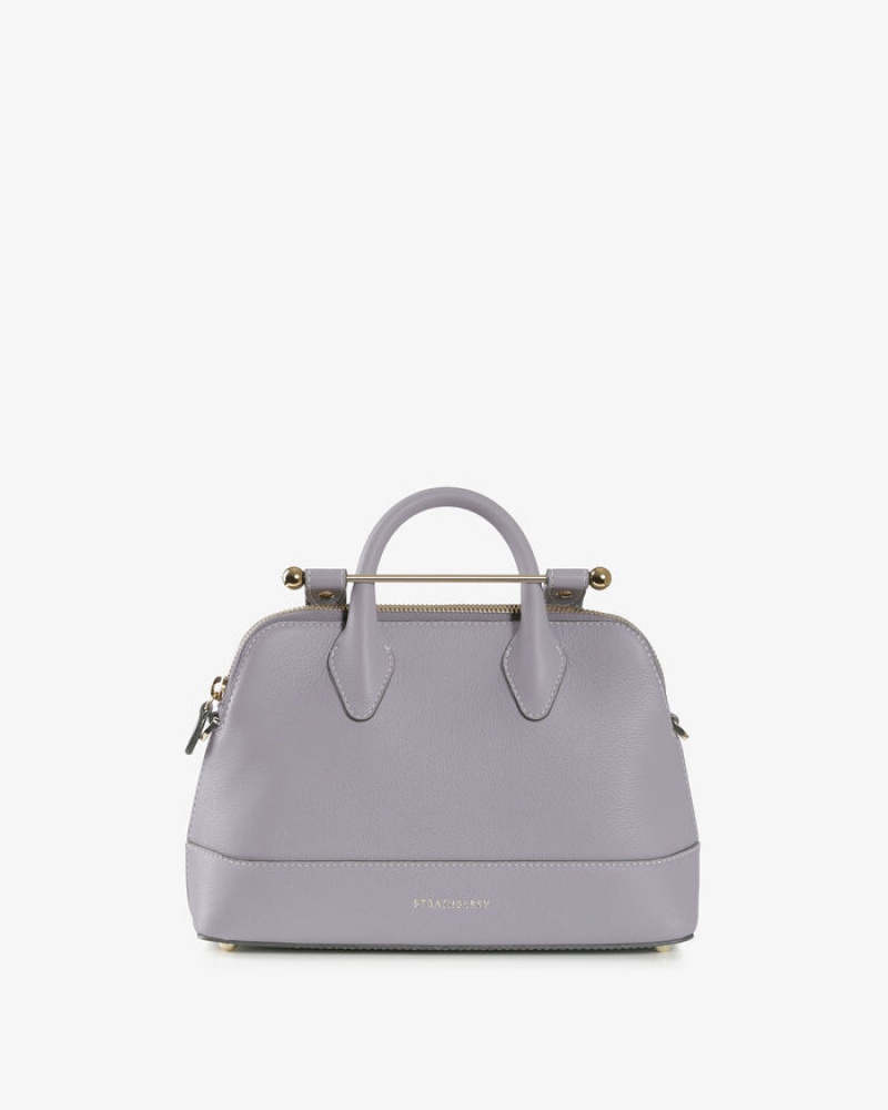 Grey Strathberry Dome Mini With Stitch Top Handle Bag | UK BWYK-69851