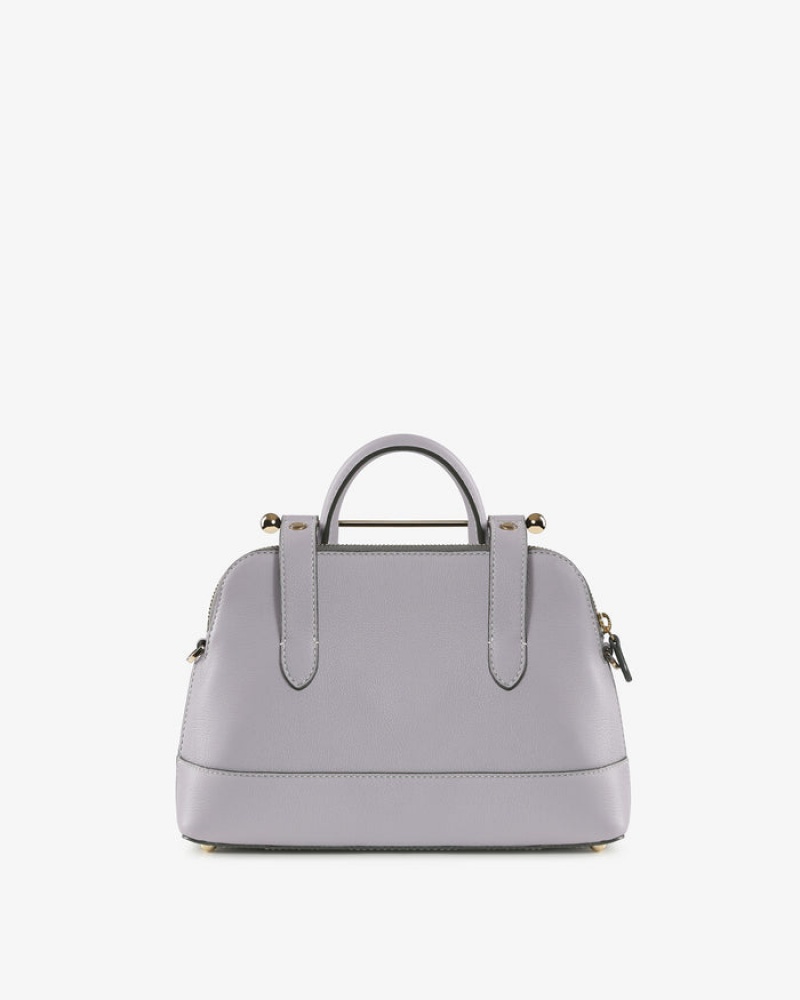 Grey Strathberry Dome Mini With Stitch Top Handle Bag | UK BWYK-69851