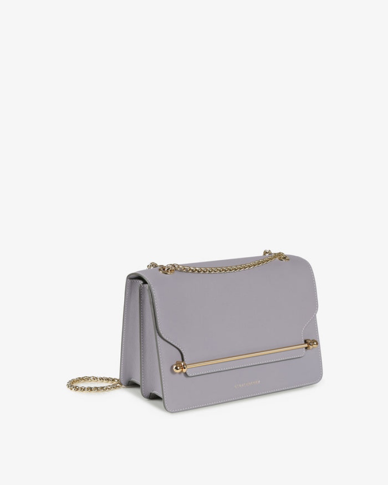 Grey Strathberry East/West With Stitch Crossbody Bag | UK YFOV-48501