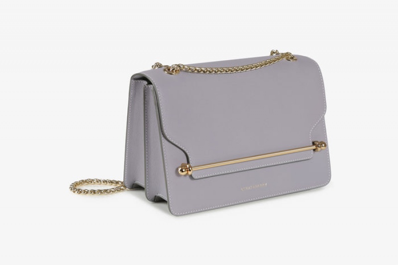 Grey Strathberry East/West With Stitch Crossbody Bag | UK YFOV-48501