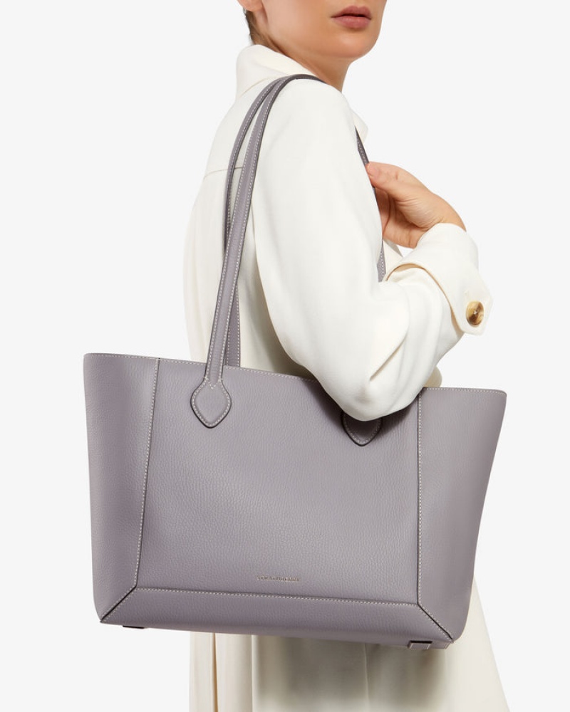 Grey Strathberry Mosaic Shopper With Stitch Shoulder Bag | UK TLYQ-32916