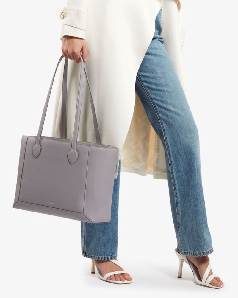 Grey Strathberry Mosaic Shopper With Stitch Shoulder Bag | UK TLYQ-32916