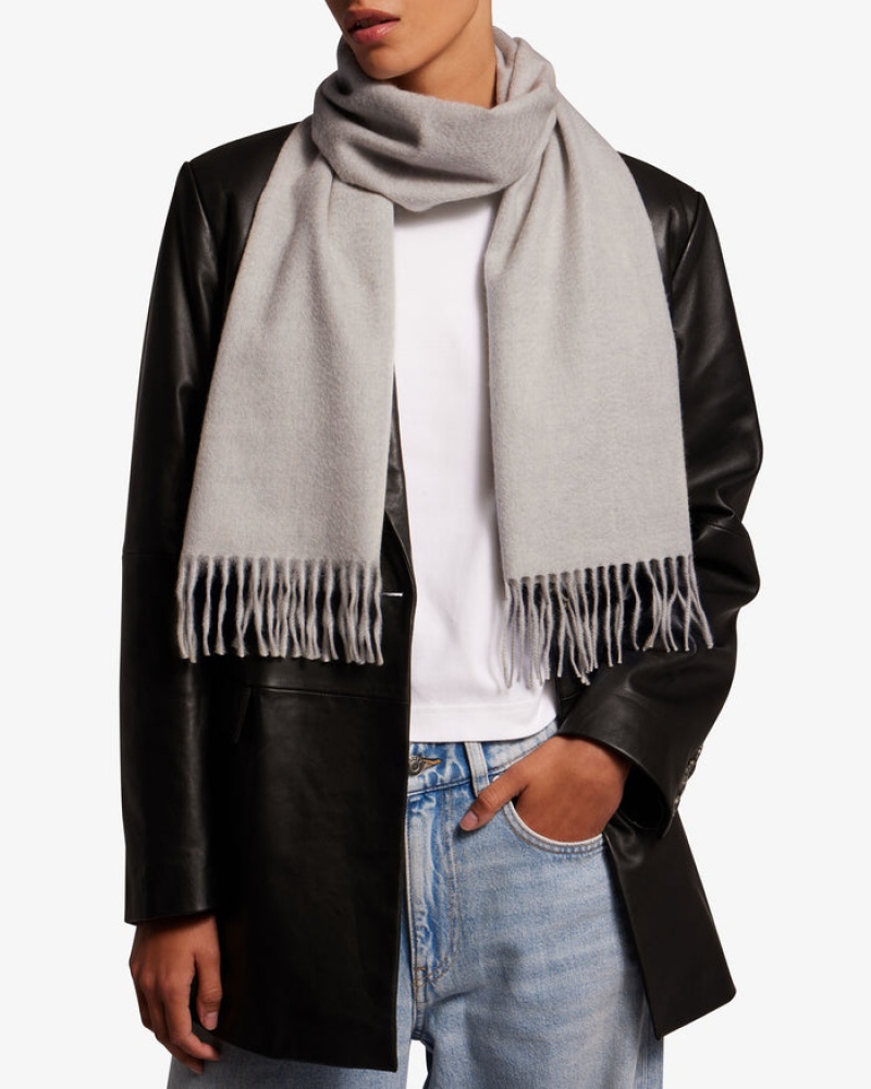 Grey Strathberry Pure Cashmere Scarf | UK OMTN-75862