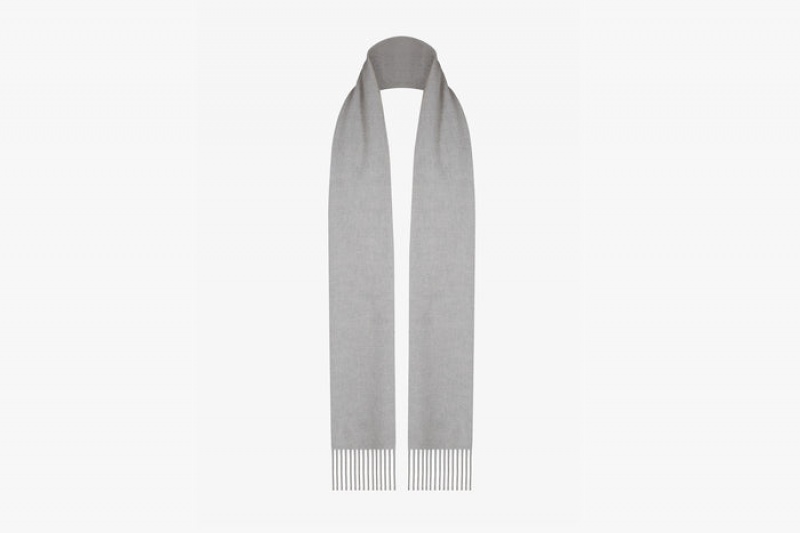 Grey Strathberry Pure Cashmere Scarf | UK OMTN-75862