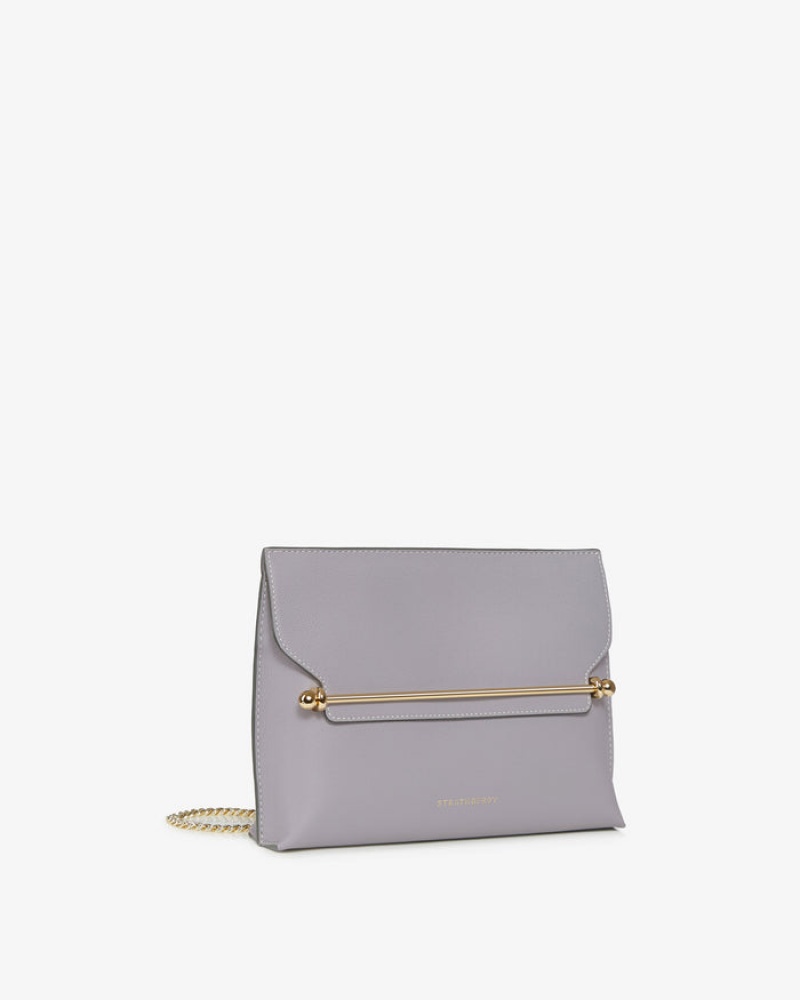 Grey Strathberry Stylist With Stitch Clutch Bag | UK NOSC-42157