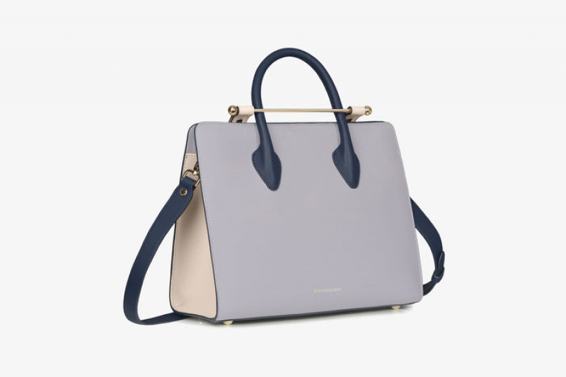 Grey Strathberry The Midi Tote Crossbody Bag | UK UJWL-89465