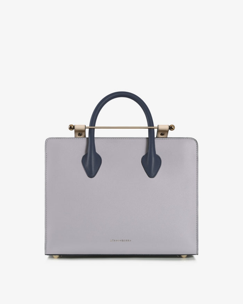 Grey Strathberry The Midi Tote Top Handle Bag | UK WGKF-35069