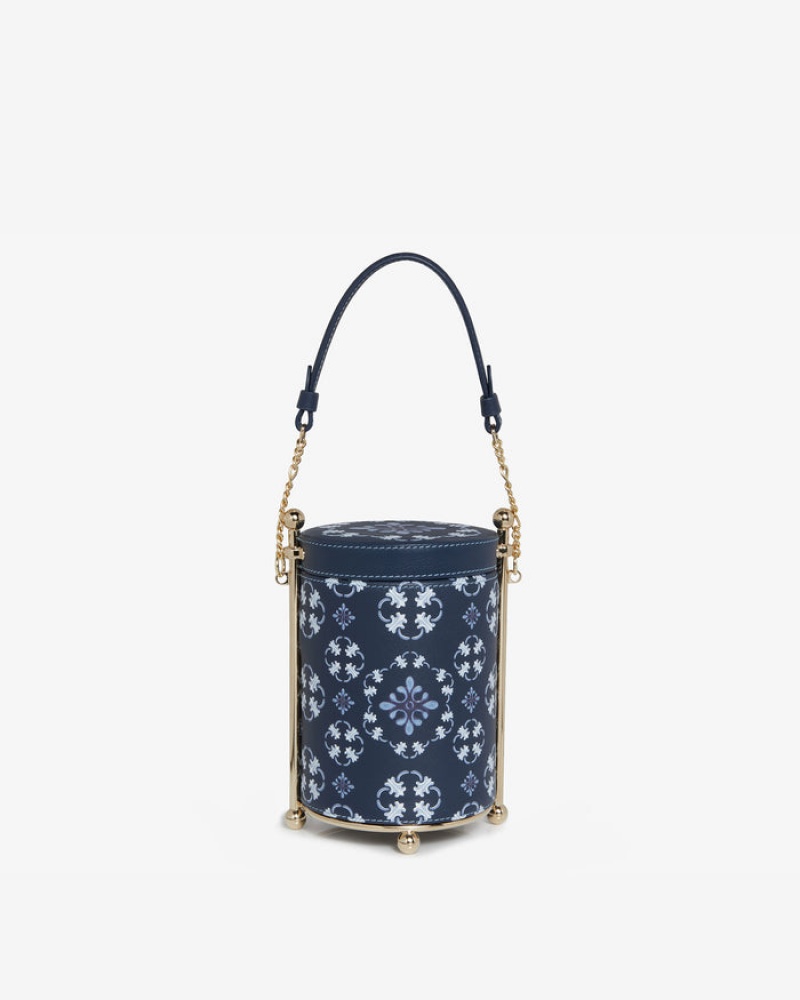 Navy Strathberry Biscuit Mini Bag | UK DSYC-98014