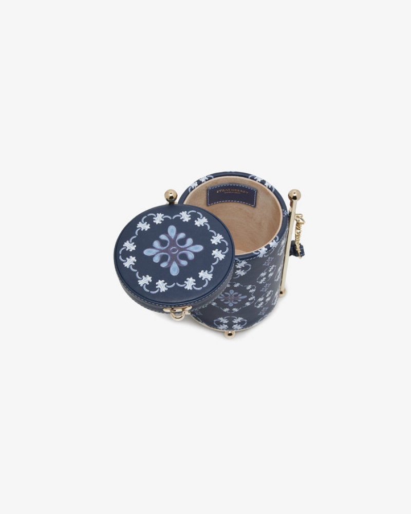 Navy Strathberry Biscuit Mini Bag | UK DSYC-98014