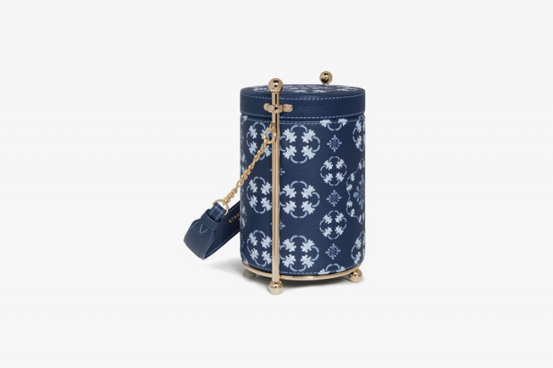 Navy Strathberry Biscuit Mini Bag | UK DSYC-98014