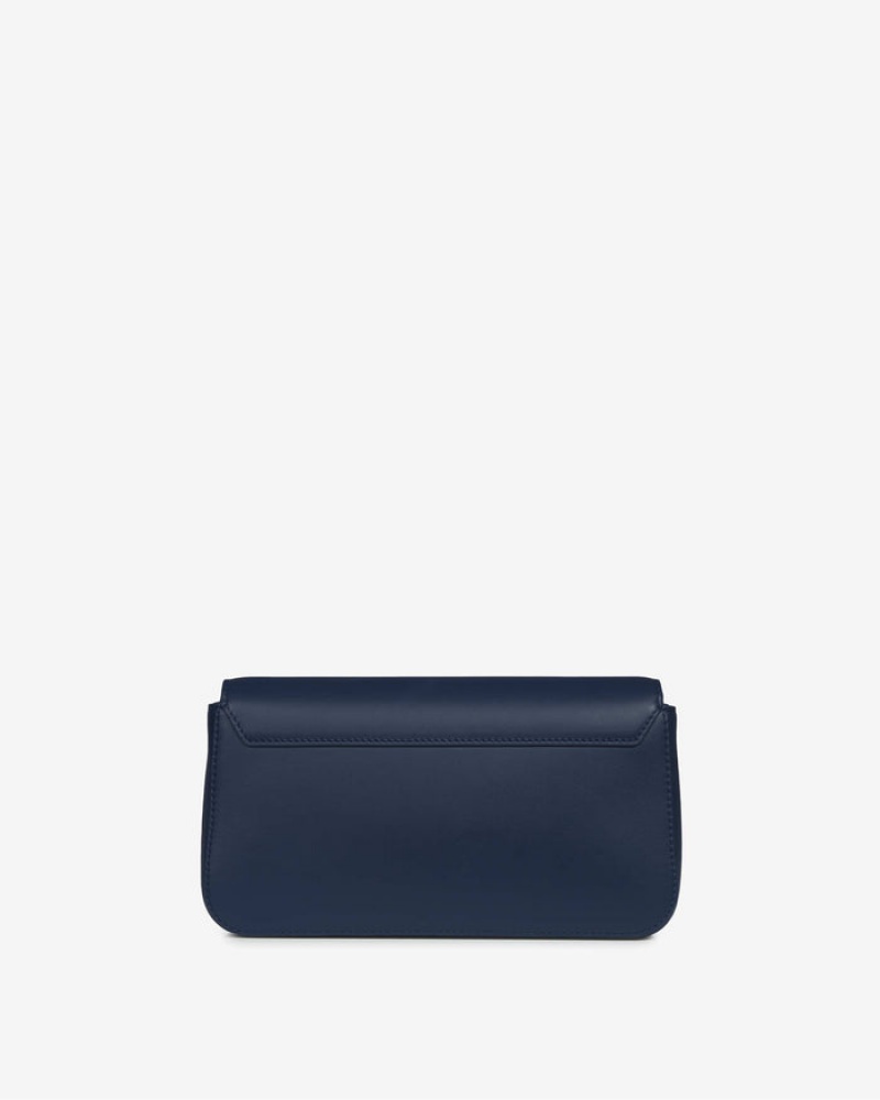 Navy Strathberry East/West Omni Clutch Bag | UK KBLZ-07869