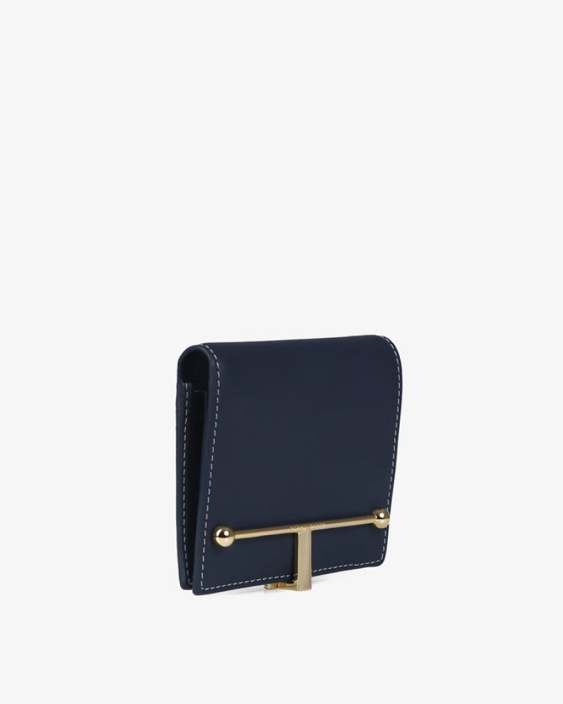 Navy Strathberry Melville Street With Stitch Wallet | UK YZGO-96470