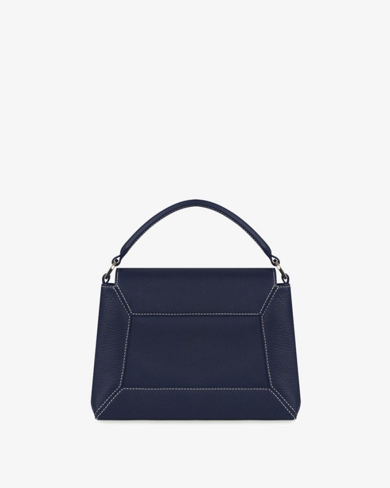 Navy Strathberry Mosaic With Stitch Crossbody Bag | UK UKGH-64932