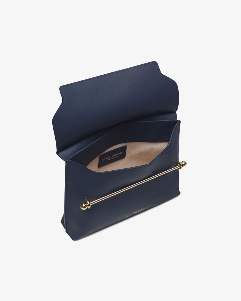 Navy Strathberry Stylist Clutch Bag | UK FTRC-35102