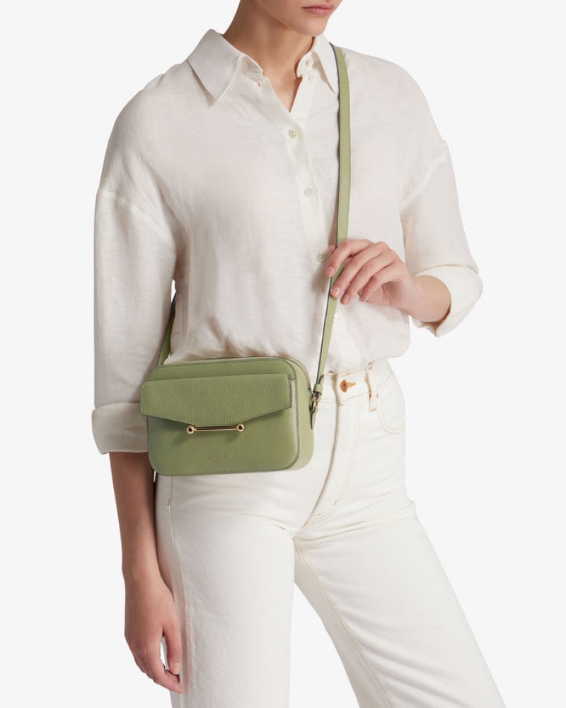 Olive Strathberry Mosaic Camera Crossbody Bag | UK CPGF-73691