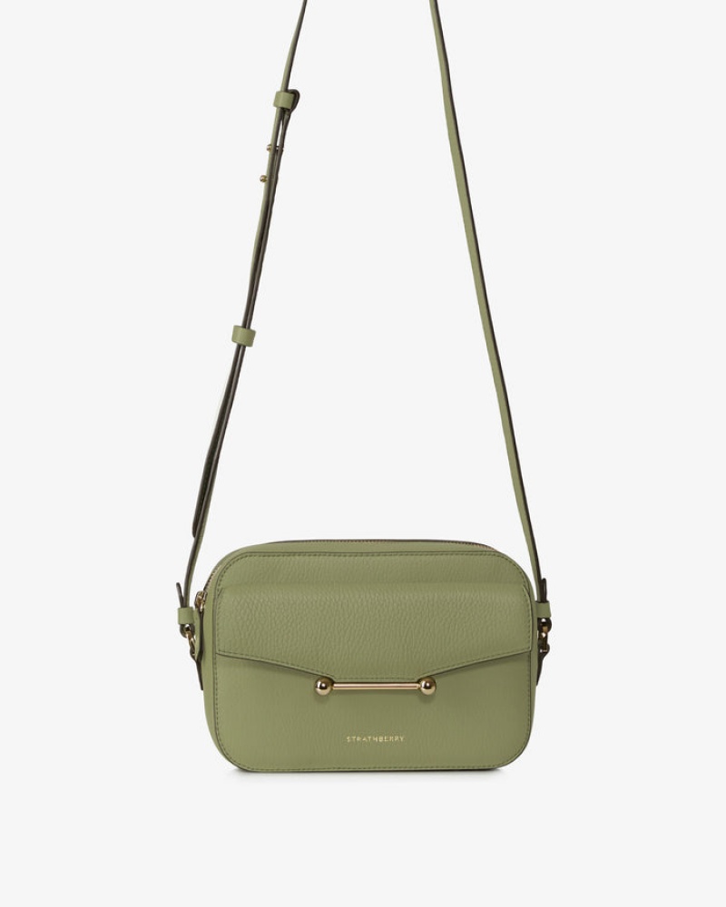 Olive Strathberry Mosaic Camera Crossbody Bag | UK CPGF-73691