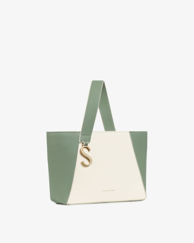 Olive White Strathberry S Cabas Mini Bag | UK HAXQ-25739