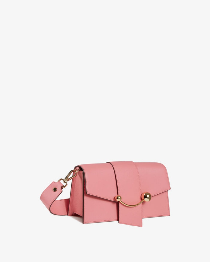 Pink Strathberry Crescent Mini Bag | UK XBKL-03985