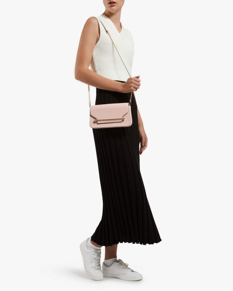 Pink Strathberry East/West Omni Clutch Bag | UK SXUT-09316