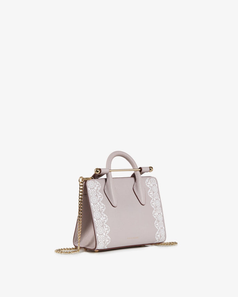 Purple Strathberry The Nano Tote Crossbody Bag | UK YLVU-50178