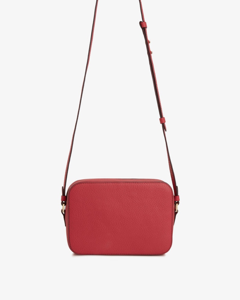 Red Strathberry Mosaic Camera With Stitch Shoulder Bag | UK RAWL-15869