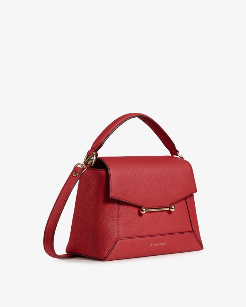 Red Strathberry Mosaic With Stitch Crossbody Bag | UK CDIX-67204