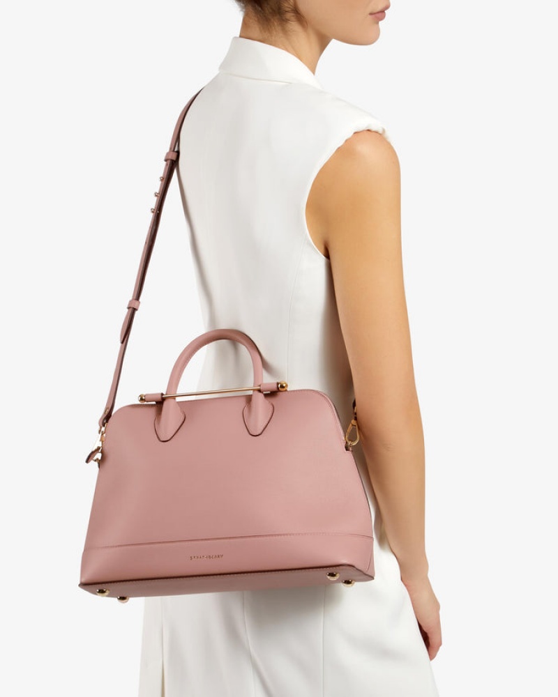 Rose Strathberry Dome Midi Top Handle Bag | UK LCSD-36085