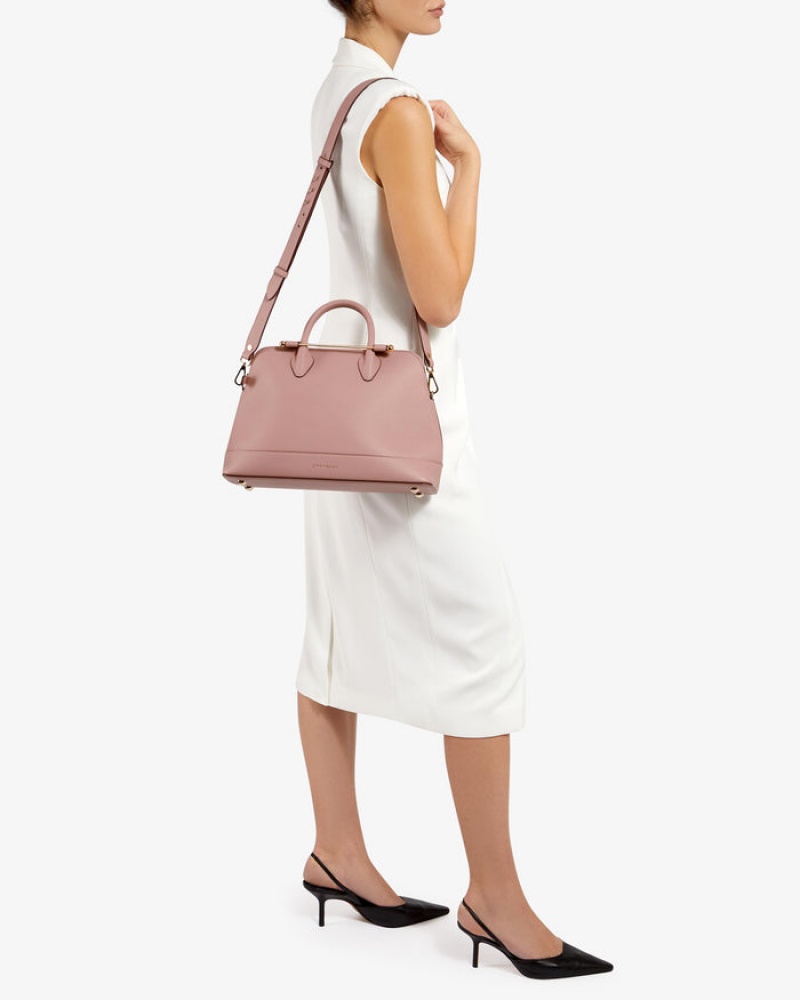 Rose Strathberry Dome Midi Top Handle Bag | UK LCSD-36085