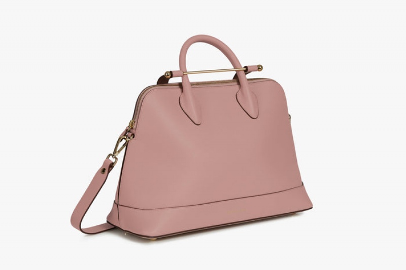 Rose Strathberry Dome Midi Top Handle Bag | UK LCSD-36085