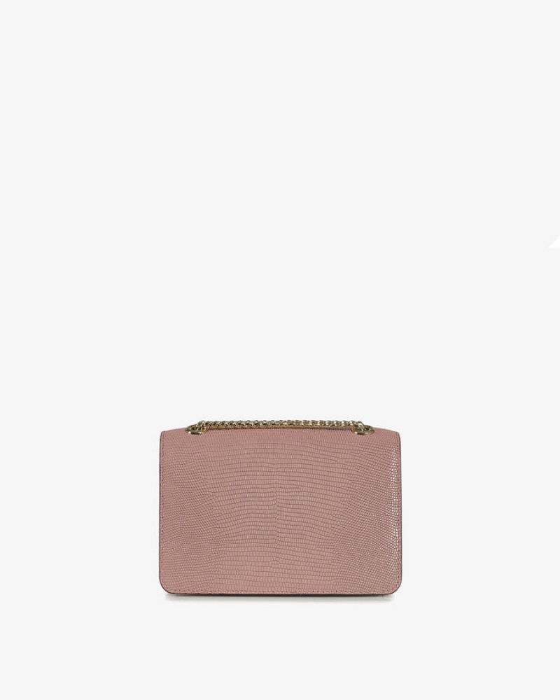 Rose Strathberry East/West Lizard-Embossed Leather Mini Bag | UK YXQZ-95731