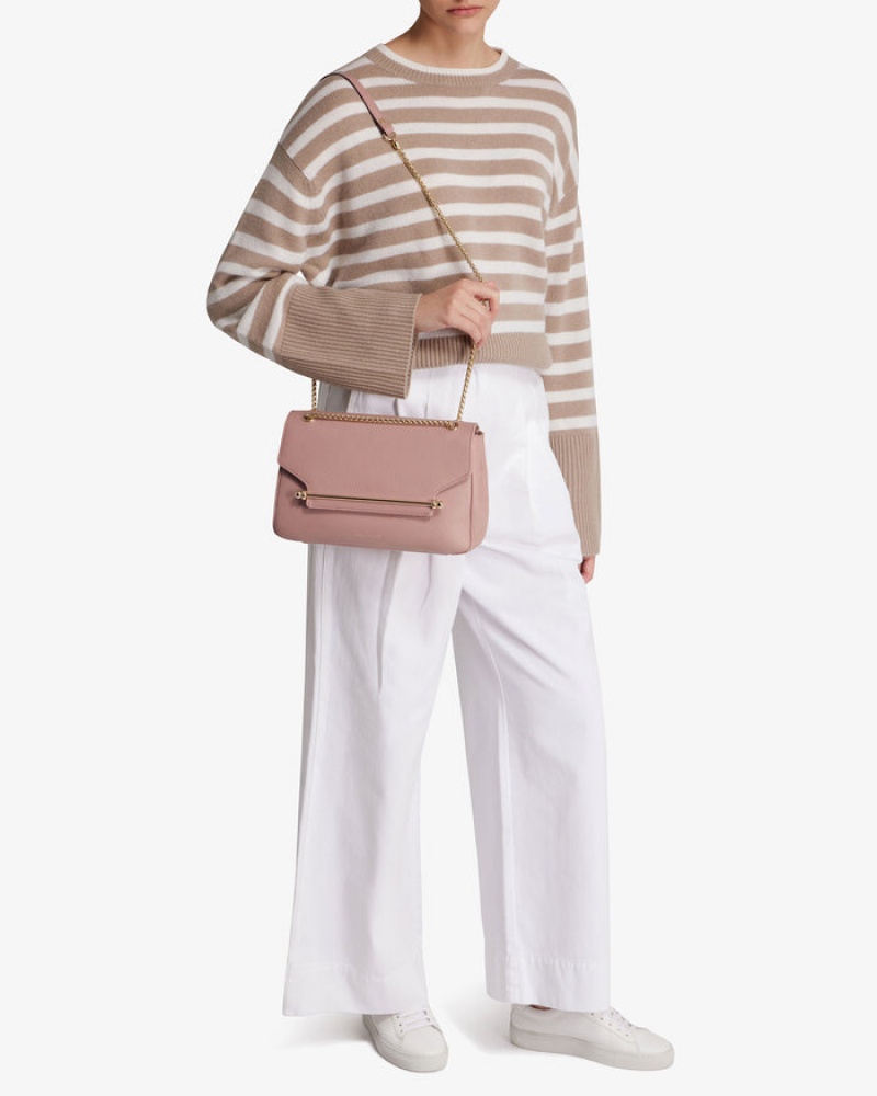 Rose Strathberry East/West Soft Crossbody Bag | UK OFTU-75346