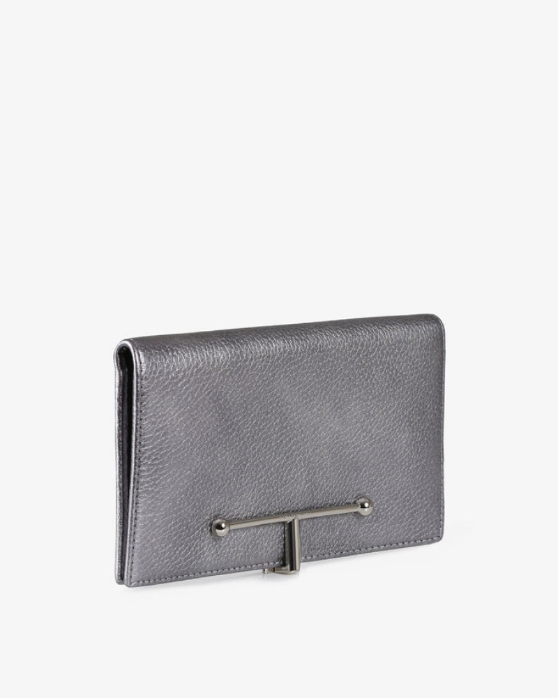 Silver Strathberry Large Melville Street Wallet | UK IBLW-47593