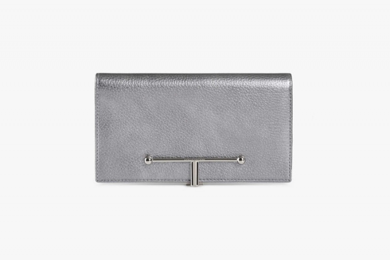 Silver Strathberry Large Melville Street Wallet | UK IBLW-47593