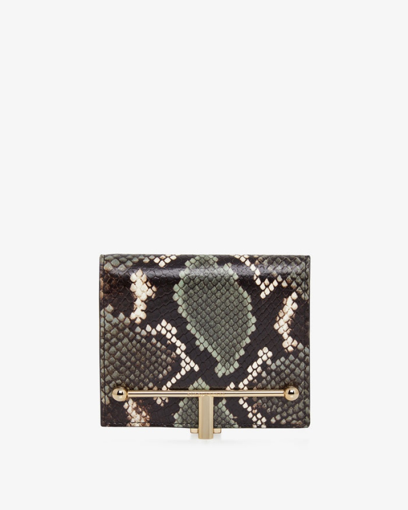 Snake Strathberry Melville Street Embossed Leather Wallet | UK JXMV-26354