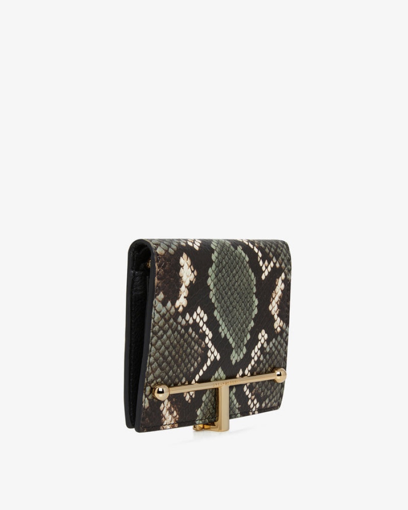 Snake Strathberry Melville Street Embossed Leather Wallet | UK JXMV-26354